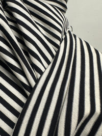 BC Ivory Black Striped Cotton Tee Jersey