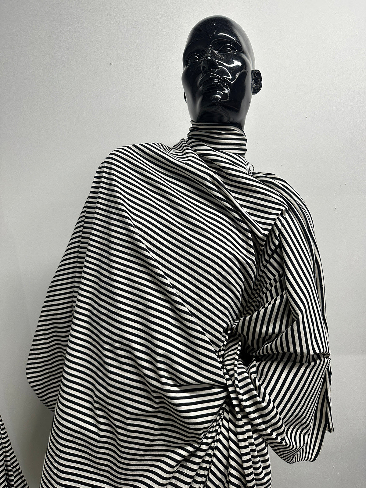 BC Ivory Black Striped Cotton Tee Jersey