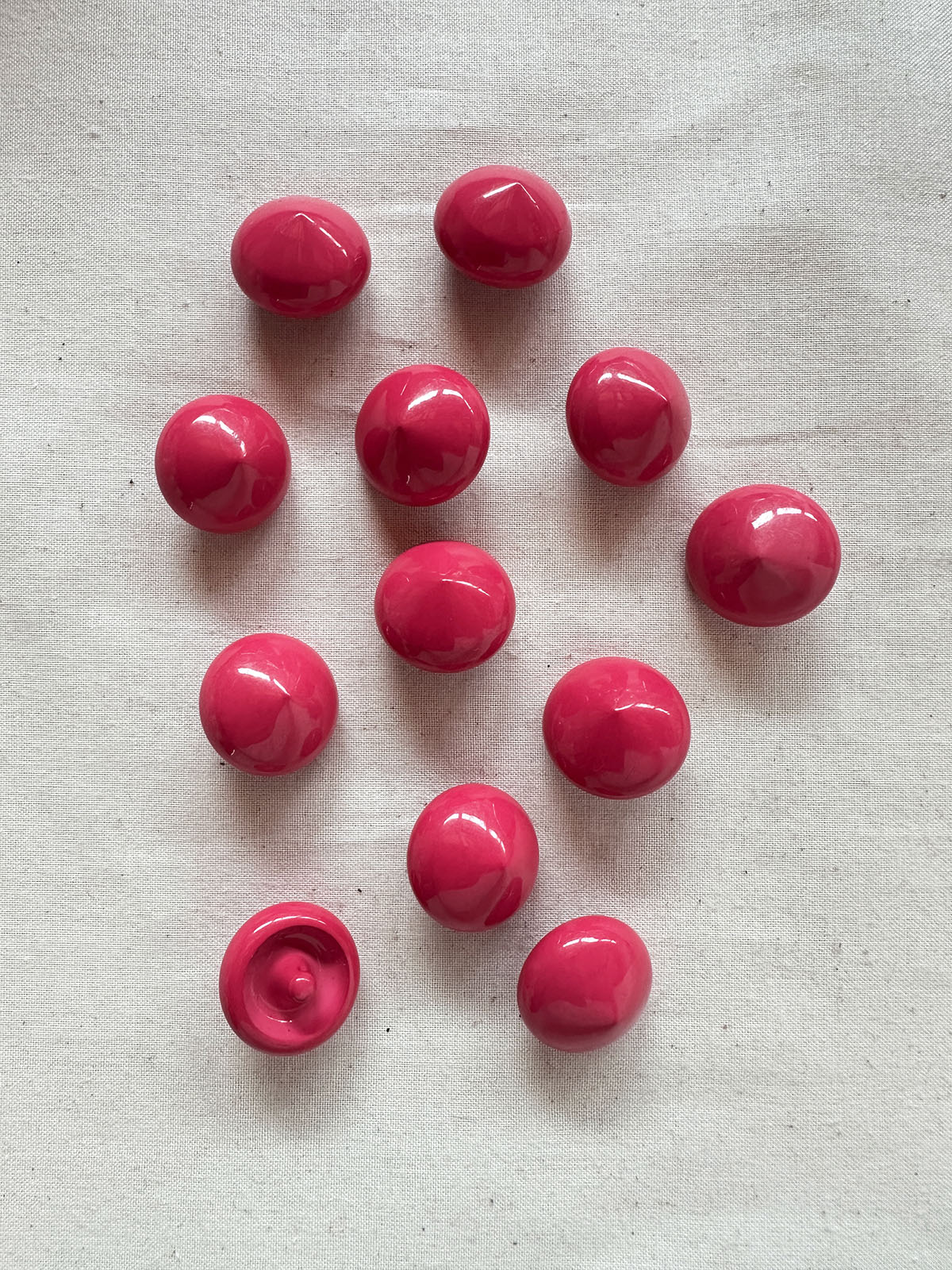 Vintage Italian Pinwheel Pink Buttons