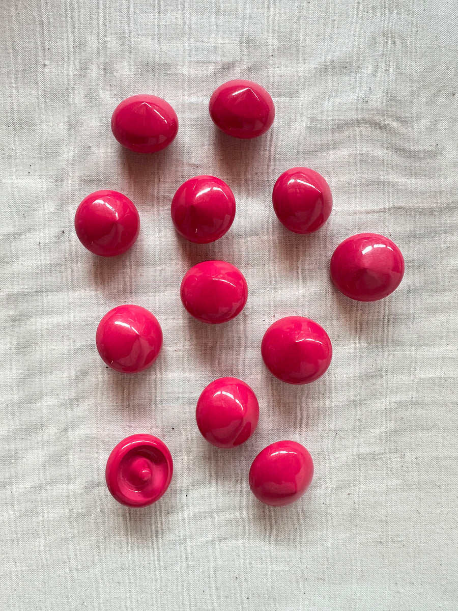 Vintage Italian Pinwheel Pink Buttons