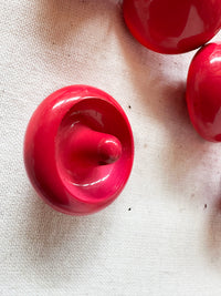 Vintage Italian Pinwheel Pink Buttons