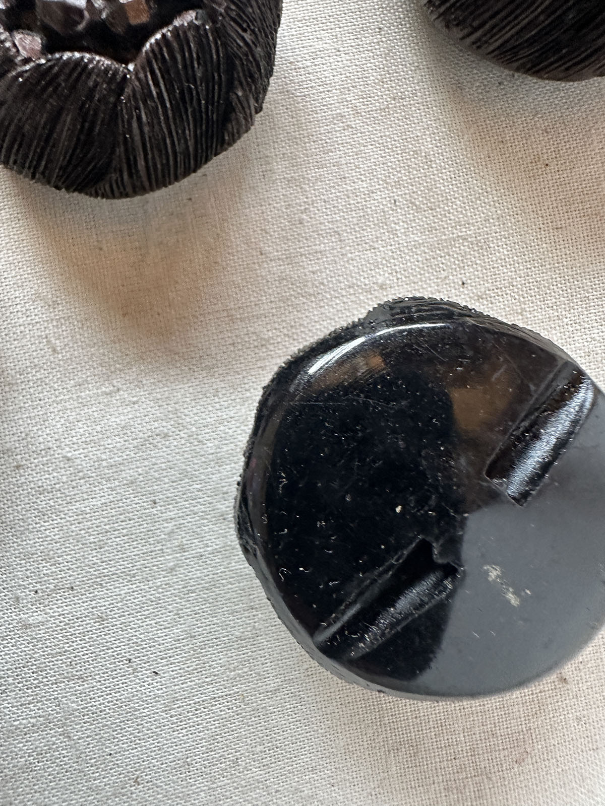 Vintage Italian Hand Finished Molten Flower Buttons