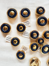 Vintage Italian PC Octagon Space Age Buttons