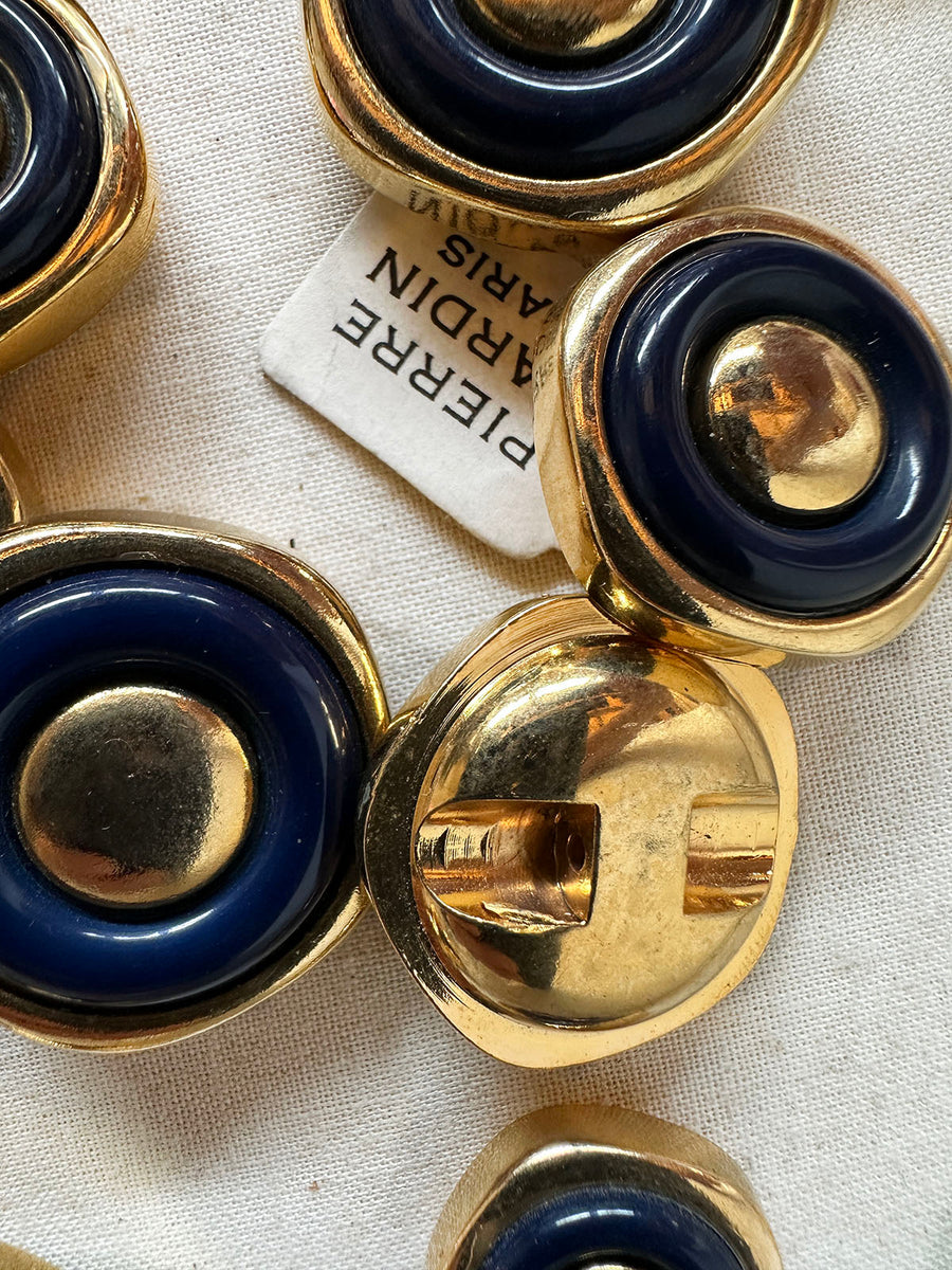 Vintage Italian PC Octagon Space Age Buttons