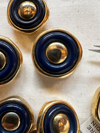 Vintage Italian PC Octagon Space Age Buttons
