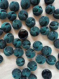 Vintage Italian Faux Beaded Knot Buttons