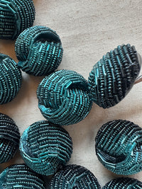 Vintage Italian Faux Beaded Knot Buttons