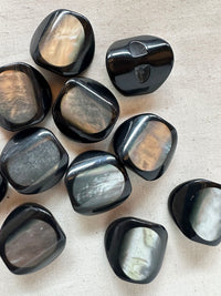 Vintage Italian Oval Shell Space Age Buttons