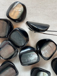 Vintage Italian Oval Shell Space Age Buttons