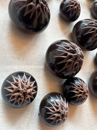 Vintage Italian Hand Finished Thistle Pod Buttons