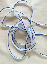 Royal Blue Satin Piping For White Shirts