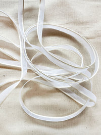 Ivory Satin Piping For White Shirts