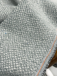 Almost 4 Yards Home Soft Aqua Chenille Upholstery Weight - L'Etoffe Fabrics LLC