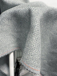 Almost 4 Yards Home Soft Aqua Chenille Upholstery Weight - L'Etoffe Fabrics LLC