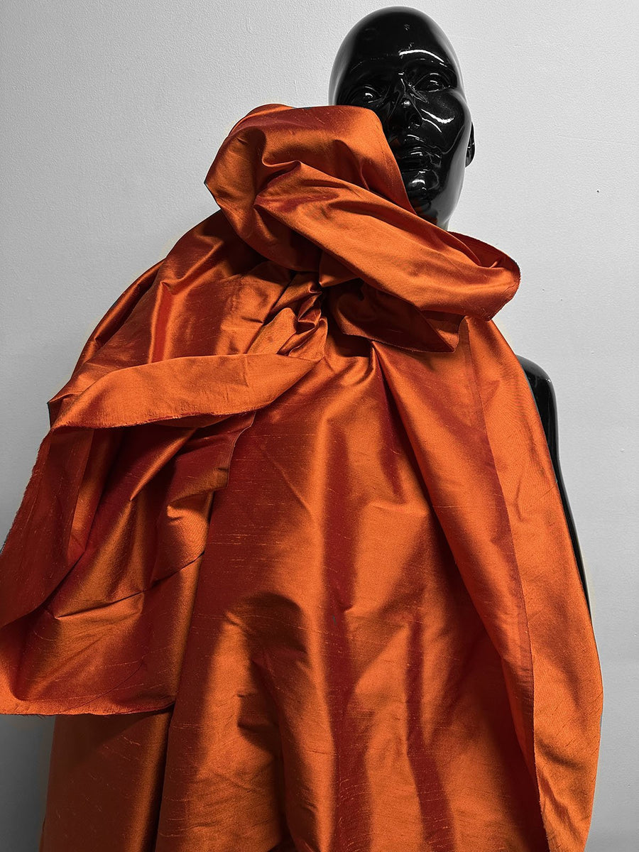 Amber Silk Dupioni - L'Etoffe Fabrics LLC