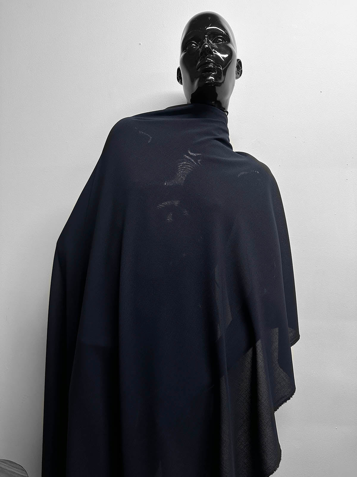 Another Navy Italian Soft Draping Caftan Wool Gauze - L'Etoffe Fabrics LLC