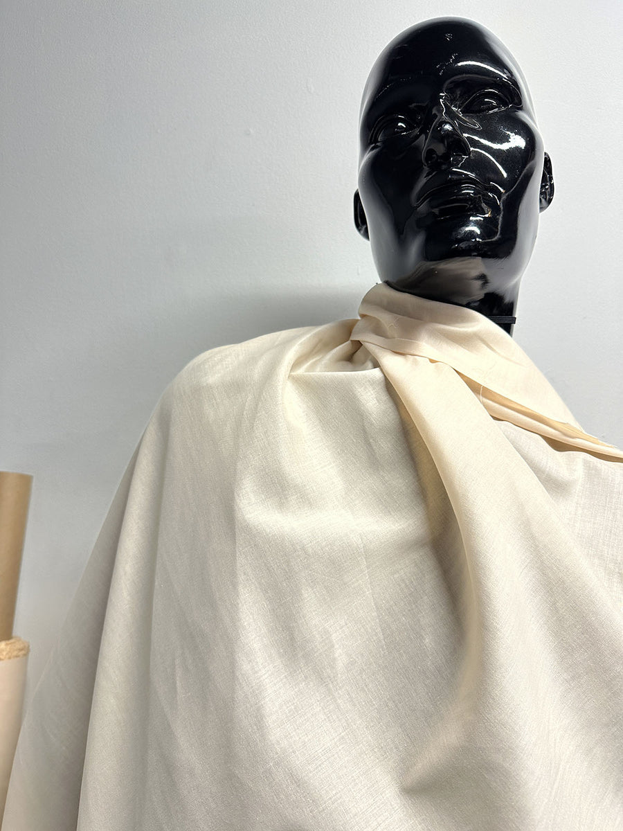 Antique Ivory Fine Cotton Batiste - L'Etoffe Fabrics LLC