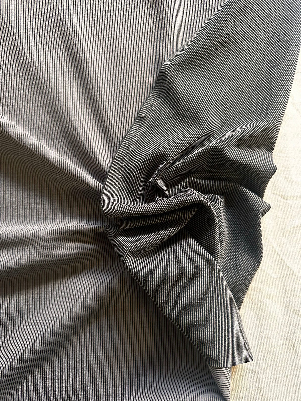 Athleisure Two Tone 4 Way Stretch Charcoal - L'Etoffe Fabrics LLC