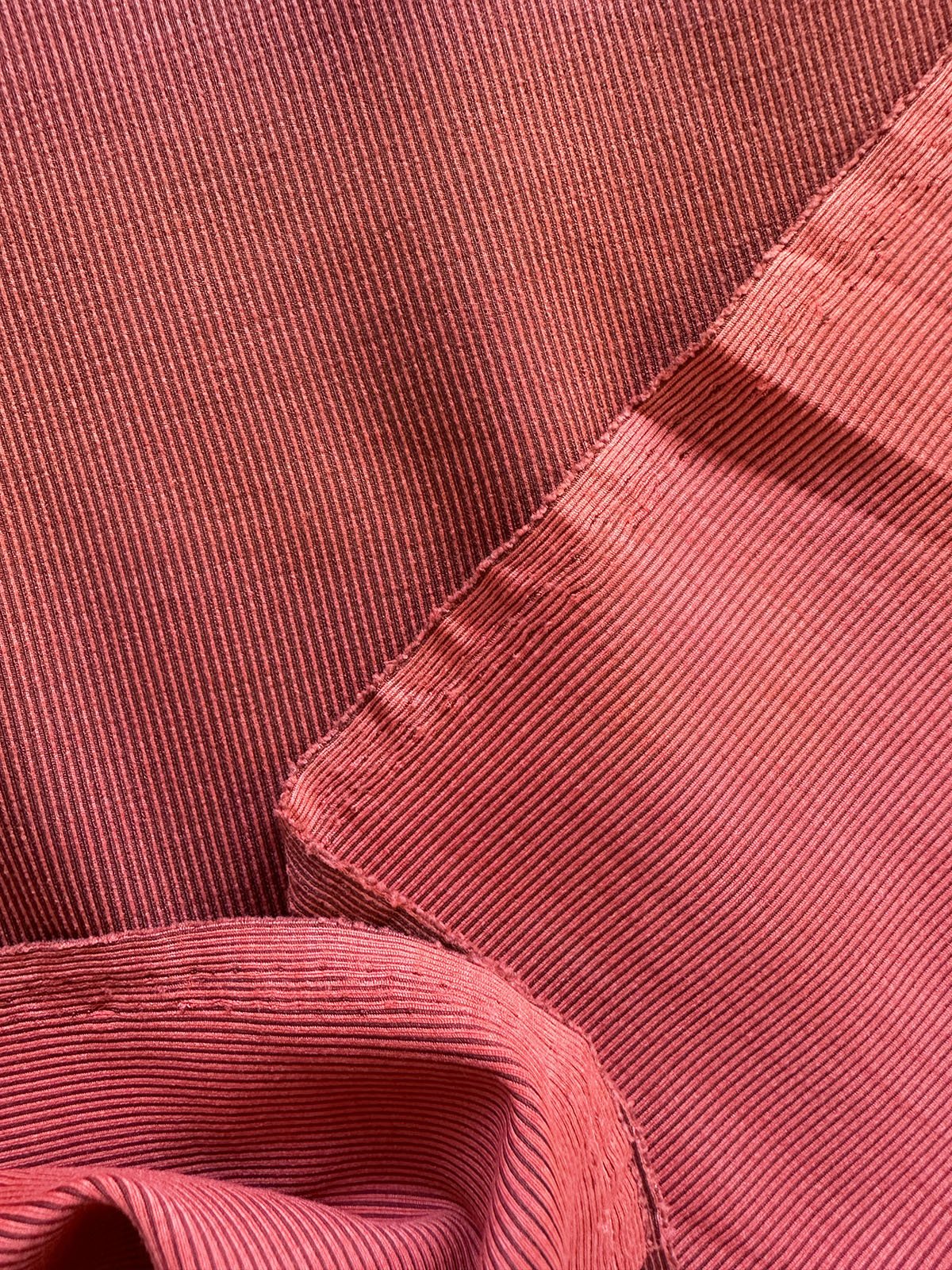 Athleisure Two Tone Ribbed Spandex Cayenne - L'Etoffe Fabrics LLC