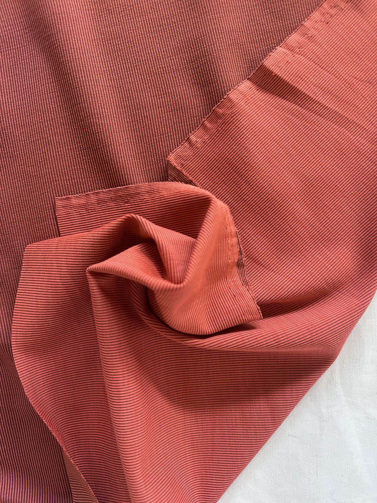 Athleisure Two Tone Ribbed Spandex Cayenne - L'Etoffe Fabrics LLC