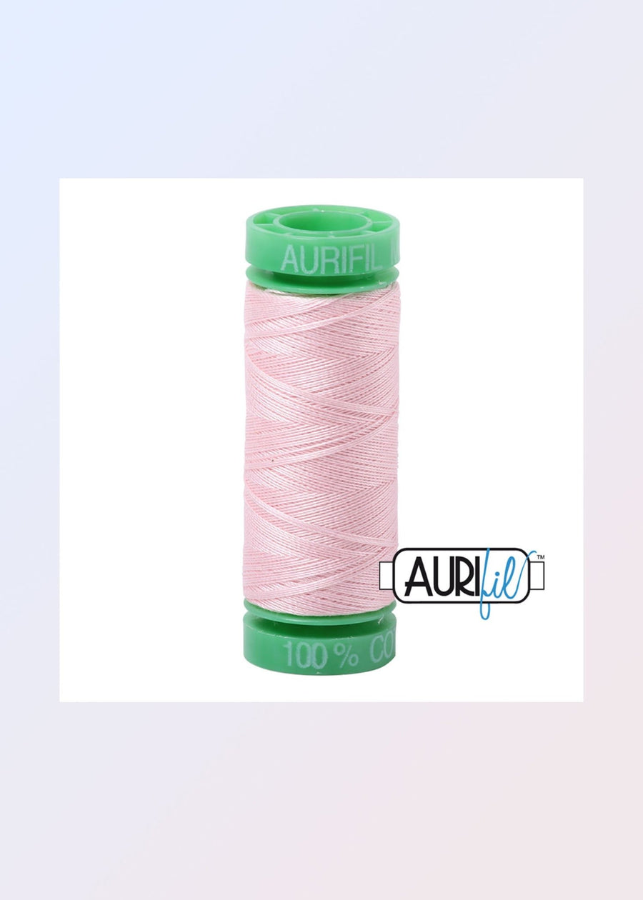 Aurifil 40 wt Pale Pink Thread 220 Yards - L'Etoffe Fabrics LLC