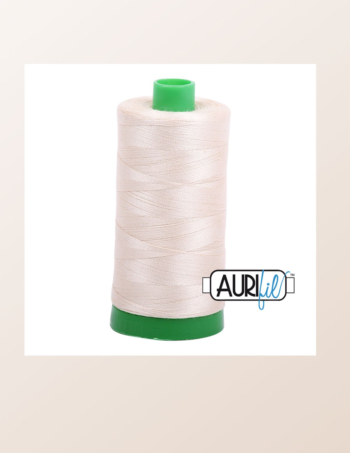 Aurifil 40wt Light Beige Cotton Thread Large Spool 1422 Yards - L'Etoffe Fabrics LLC