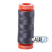 Aurifil 50 wt Jedi Grey Cotton Thread 220 Yards - L'Etoffe Fabrics LLC