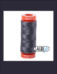Aurifil 50 wt Jedi Grey Cotton Thread 220 Yards - L'Etoffe Fabrics LLC