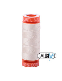 Aurifil 50 wt LIght Sand Cotton Thread 220 Yards - L'Etoffe Fabrics LLC