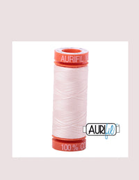 Aurifil 50 wt Oyster Cotton Thread 220 Yards - L'Etoffe Fabrics LLC