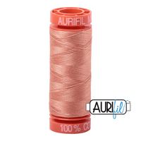 Aurifil 50 wt Peach Thread 220 Yards - L'Etoffe Fabrics LLC