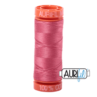 Aurifil 50wt Peony Mako Cotton Thread 220 Yards - L'Etoffe Fabrics LLC