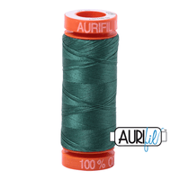 Aurifil 50wt Turf Green Cotton Thread 220 Yards - L'Etoffe Fabrics LLC