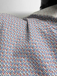 Basket Print Cotton Poplin - L'Etoffe Fabrics LLC