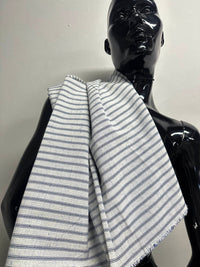 BC 2 Yards Cotton Striped with Slub Shirting - L'Etoffe Fabrics LLC