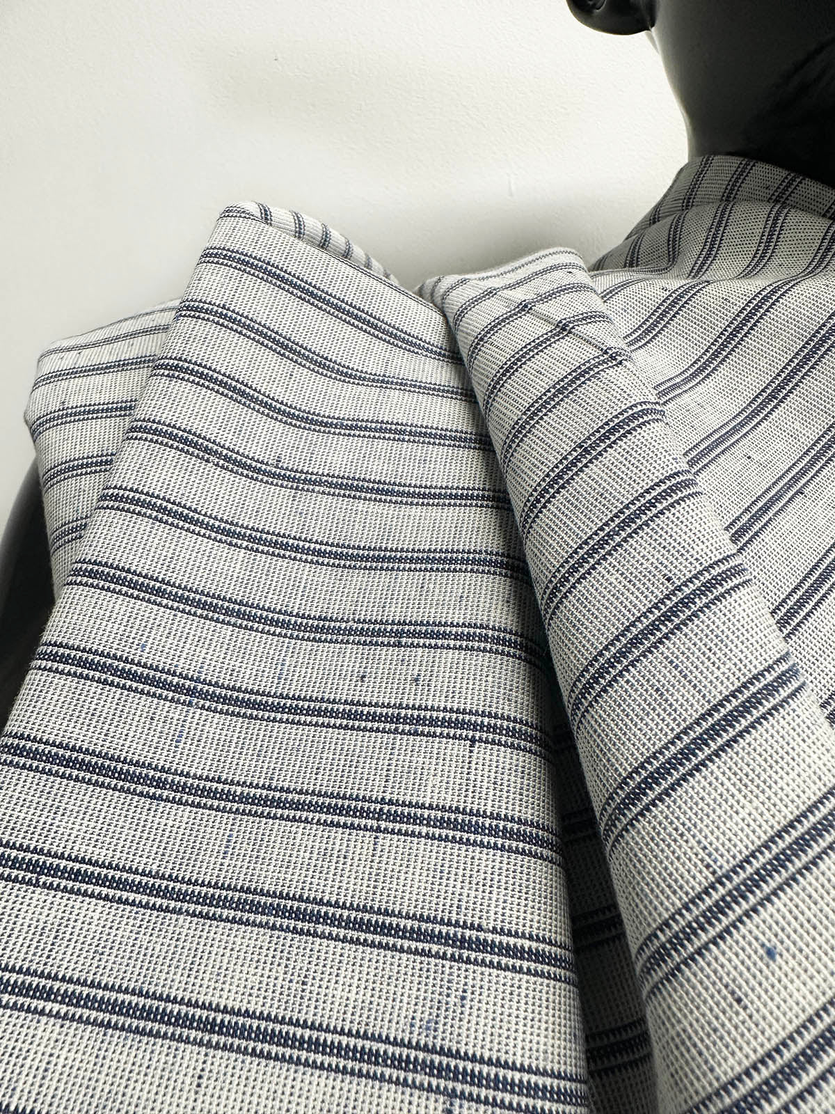 BC 2 Yards Cotton Striped with Slub Shirting - L'Etoffe Fabrics LLC