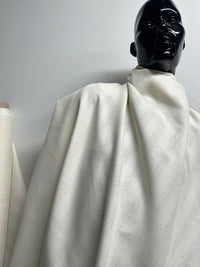 BC Chambray Linen Textured Weave Stripe - Ivory - L'Etoffe Fabrics LLC