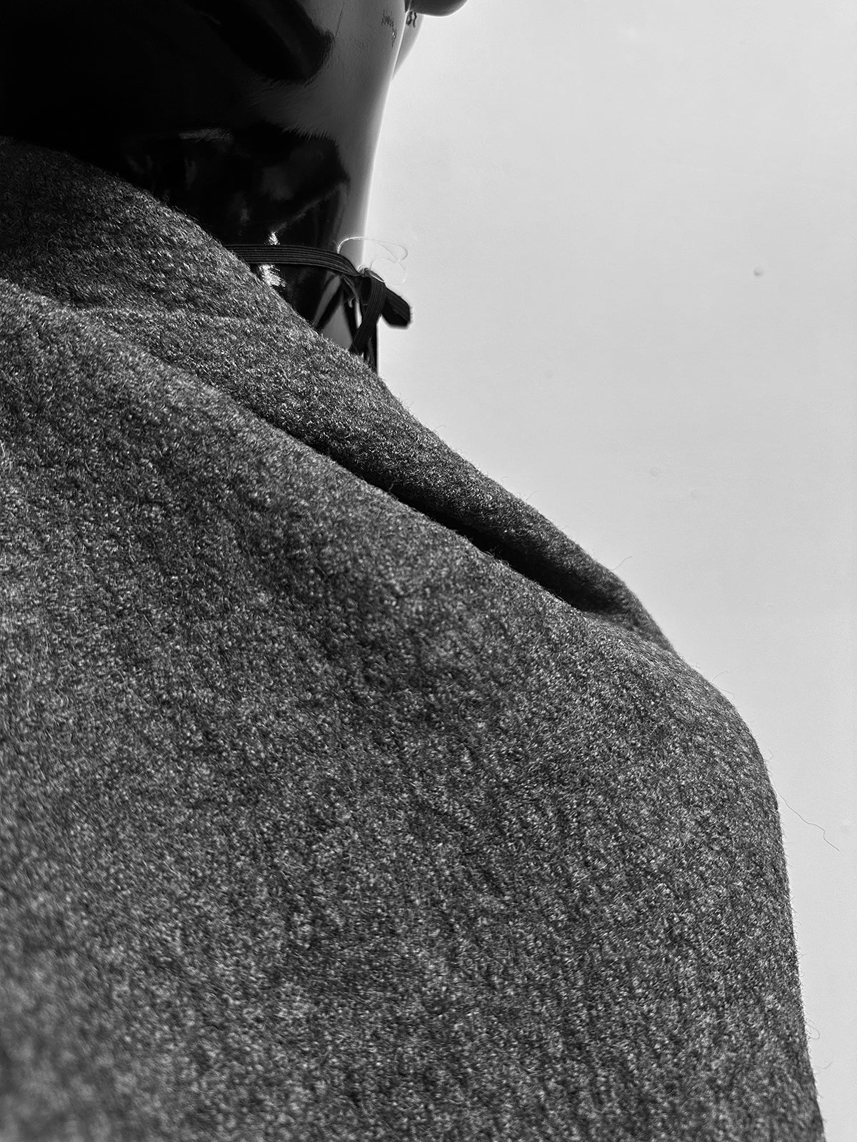 BC Charcoal Bouclé Boiled Wool S43 - L'Etoffe Fabrics LLC