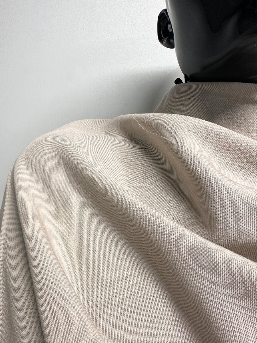 BC Extra Drapey Twill Weave Crepe in Stone - L'Etoffe Fabrics LLC