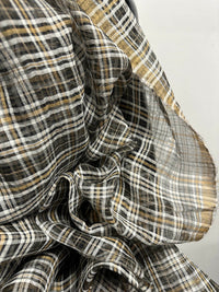 BC Gauzey Sheer Silk Plaid - L'Etoffe Fabrics LLC