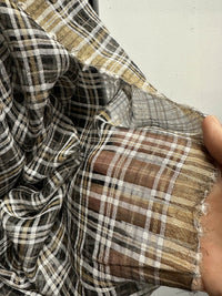BC Gauzey Sheer Silk Plaid - L'Etoffe Fabrics LLC