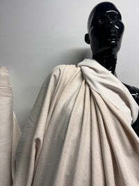 BC Italian Wide Wale Oatmeal Soft Draping Corduroy - L'Etoffe Fabrics LLC