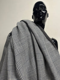 BC Lanificio Egidio Ferla Blue Houndstooth S4 - L'Etoffe Fabrics LLC