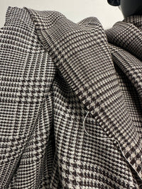 BC Lanificio Egidio Ferla Glenplaid Wool Spring - Brown S3 - L'Etoffe Fabrics LLC