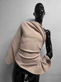 BC Luxury Cotton Ribbed Knit in Beige - L'Etoffe Fabrics LLC