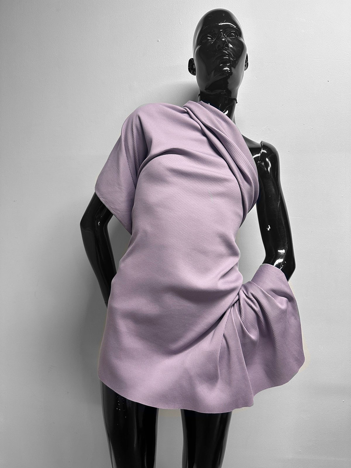 BC Luxury Cotton Ribbed Knit in Lilac - L'Etoffe Fabrics LLC