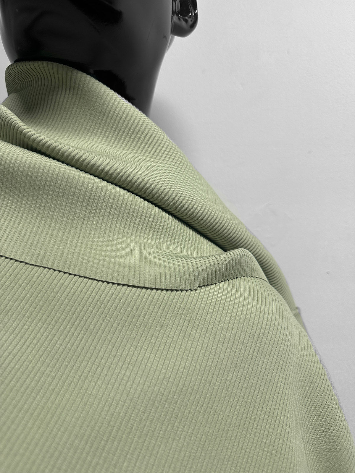 BC Luxury Cotton Ribbed Knit in Sage - L'Etoffe Fabrics LLC