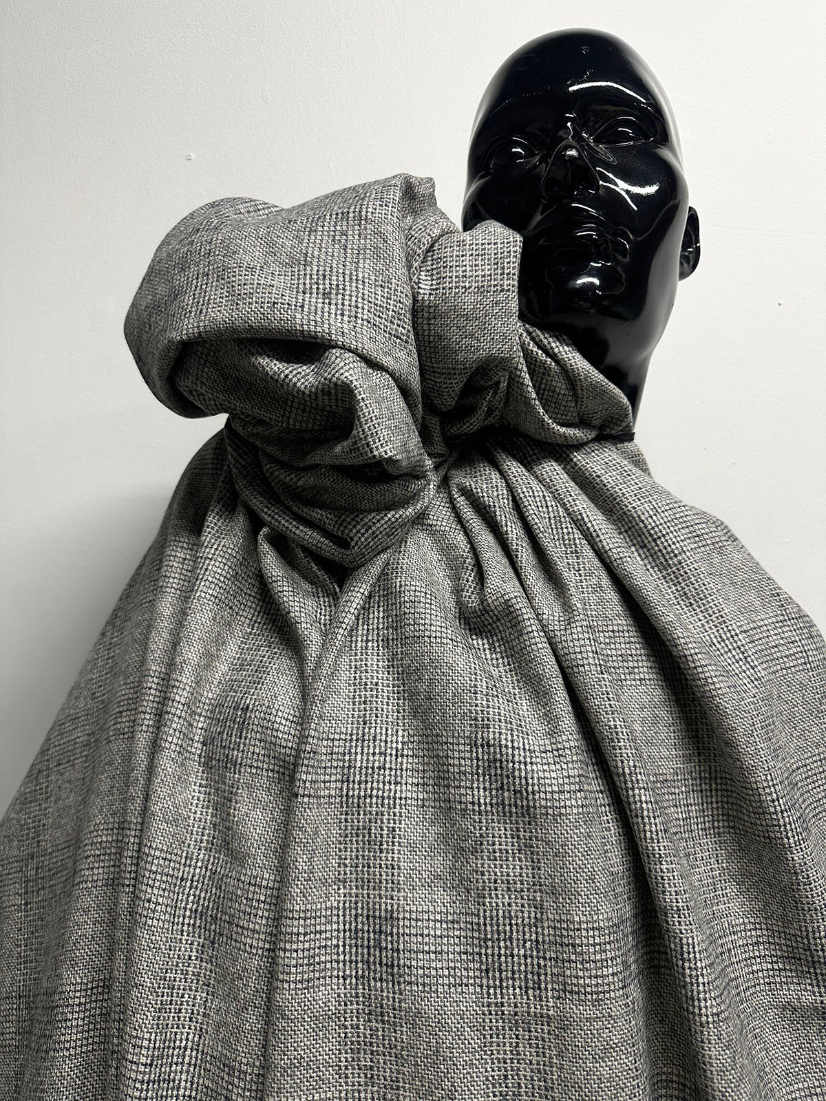 BC Luxury Glenplaid Grey Navy S40 - L'Etoffe Fabrics LLC