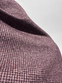 BC Luxury Wine Flannel Houndstooth Suiting - L'Etoffe Fabrics LLC