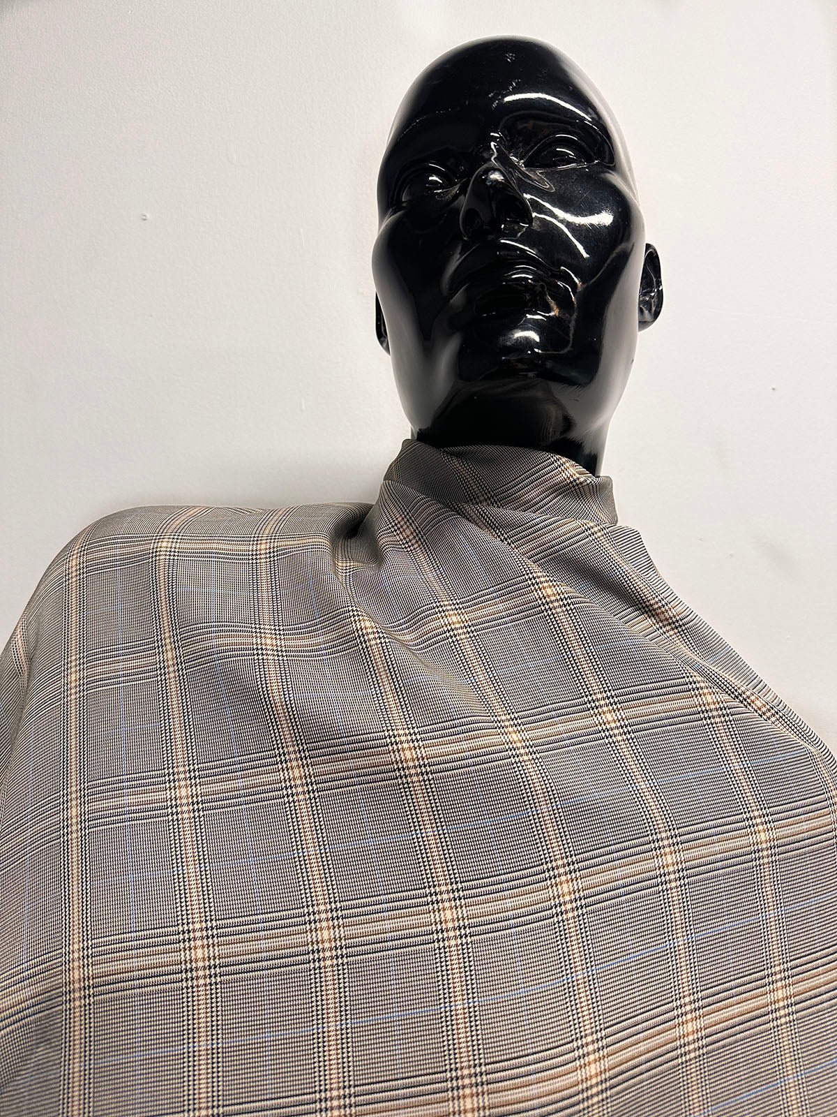 BC Slinky Glenplaid Viscose SUmmer Suiting Gives Bias - S19 - L'Etoffe Fabrics LLC